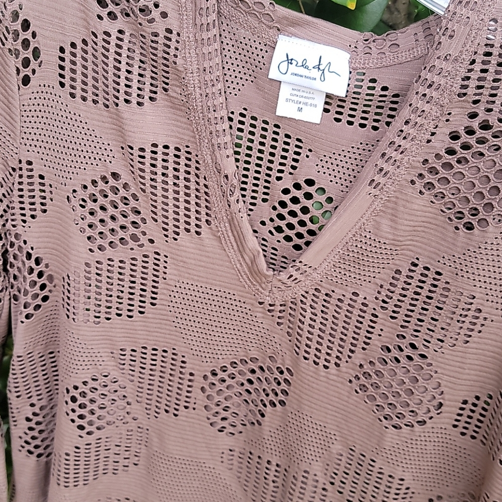 New! taupe swimsuit dress cover up - Picture 3 of 5